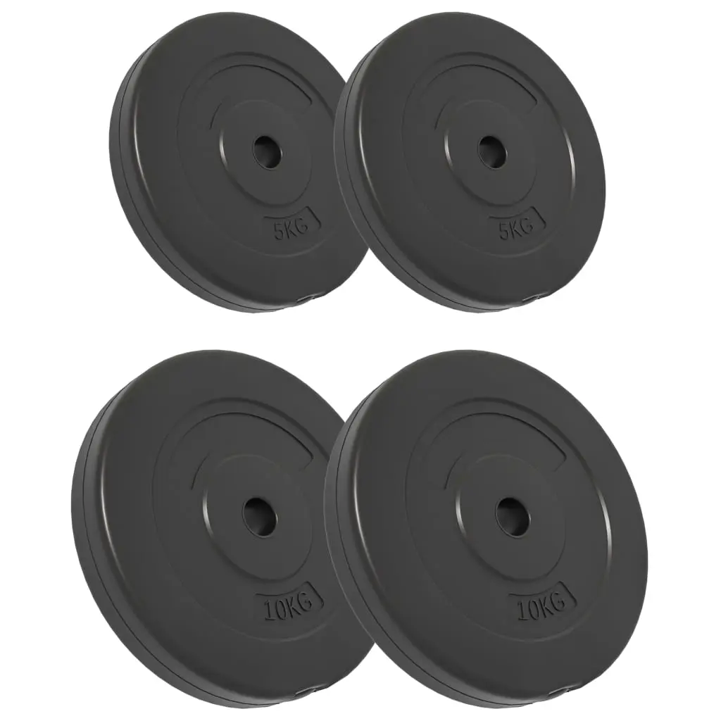 vidaXL Vektskiver 4 stk 30 kg sement
