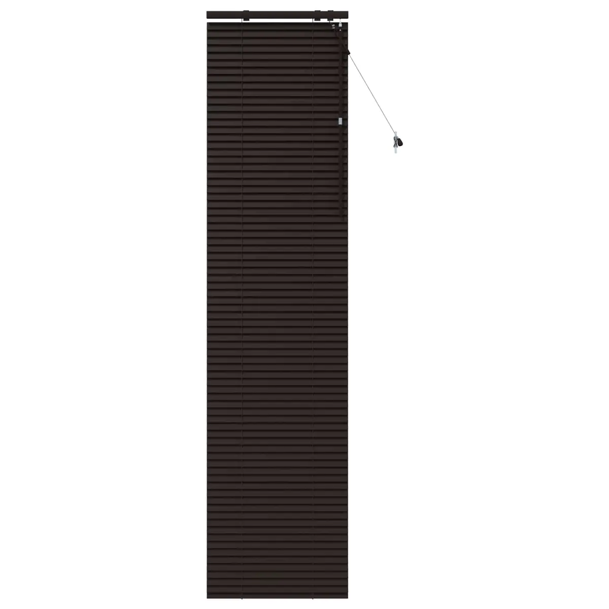 vidaXL Venetiansk persienne Mørk brun 65 x 250 cm 35 mm