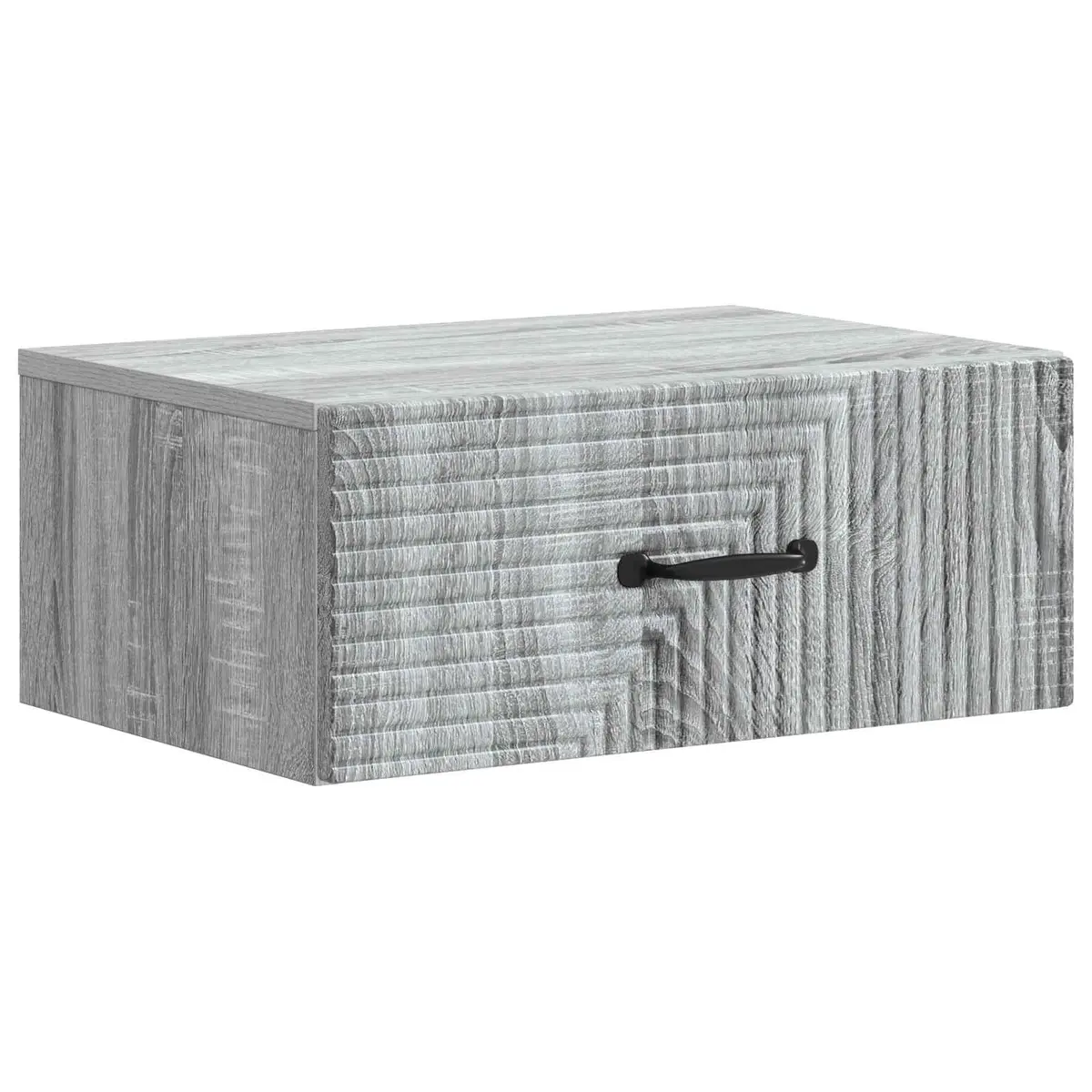 vidaXL Vegghengt Nattbord Grå sonoma 49 x 34,5 x 20 cm Konstruert tre