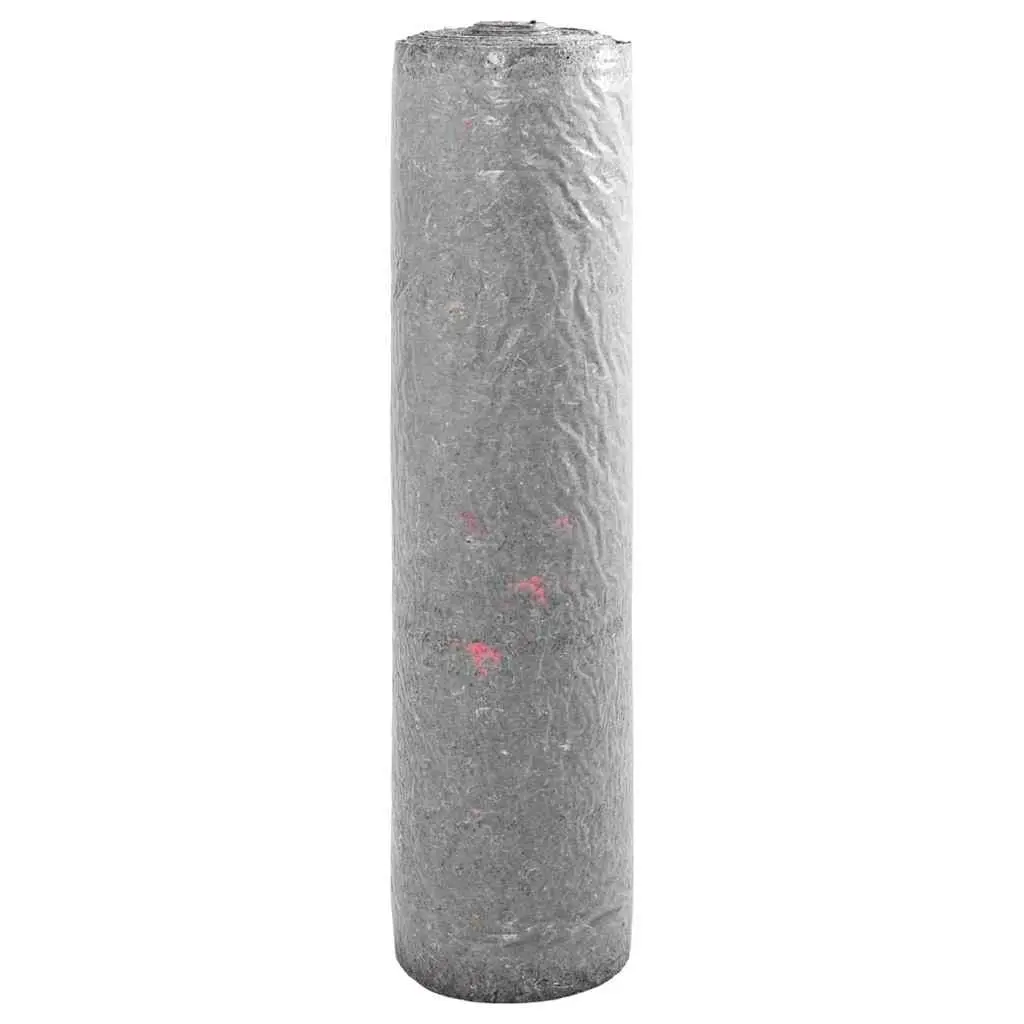 vidaXL Damfleece 1 x 10 m Polyester og bomull Grå