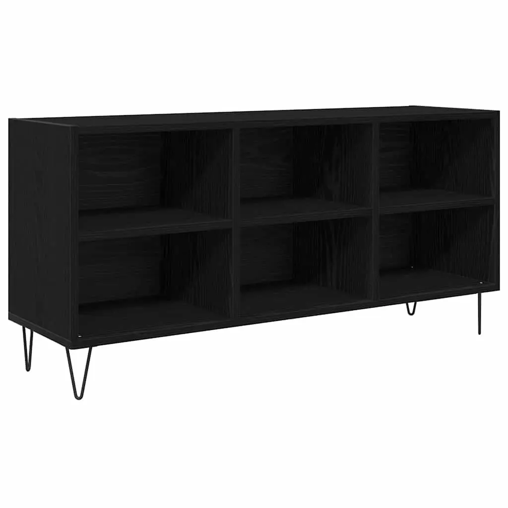 vidaXL TV-skap 103,5 x 30 x 50 cm Svart Eik Konstruert tre