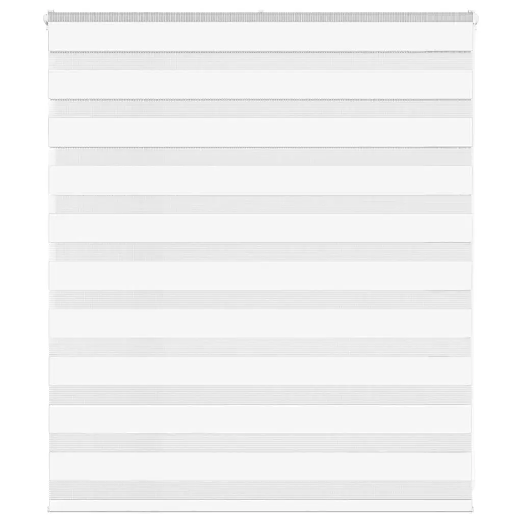 vidaXL Sebragardin hvit 125x100 cm stoff bredde 120,9 cm polyester