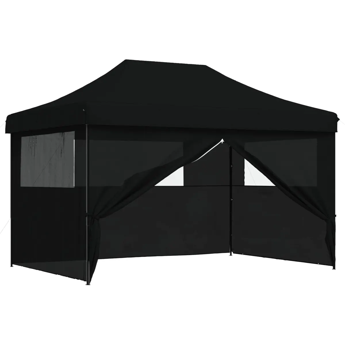 vidaXL Partytelt 279 x 410 x 315 cm Svart Oxford Stoff
