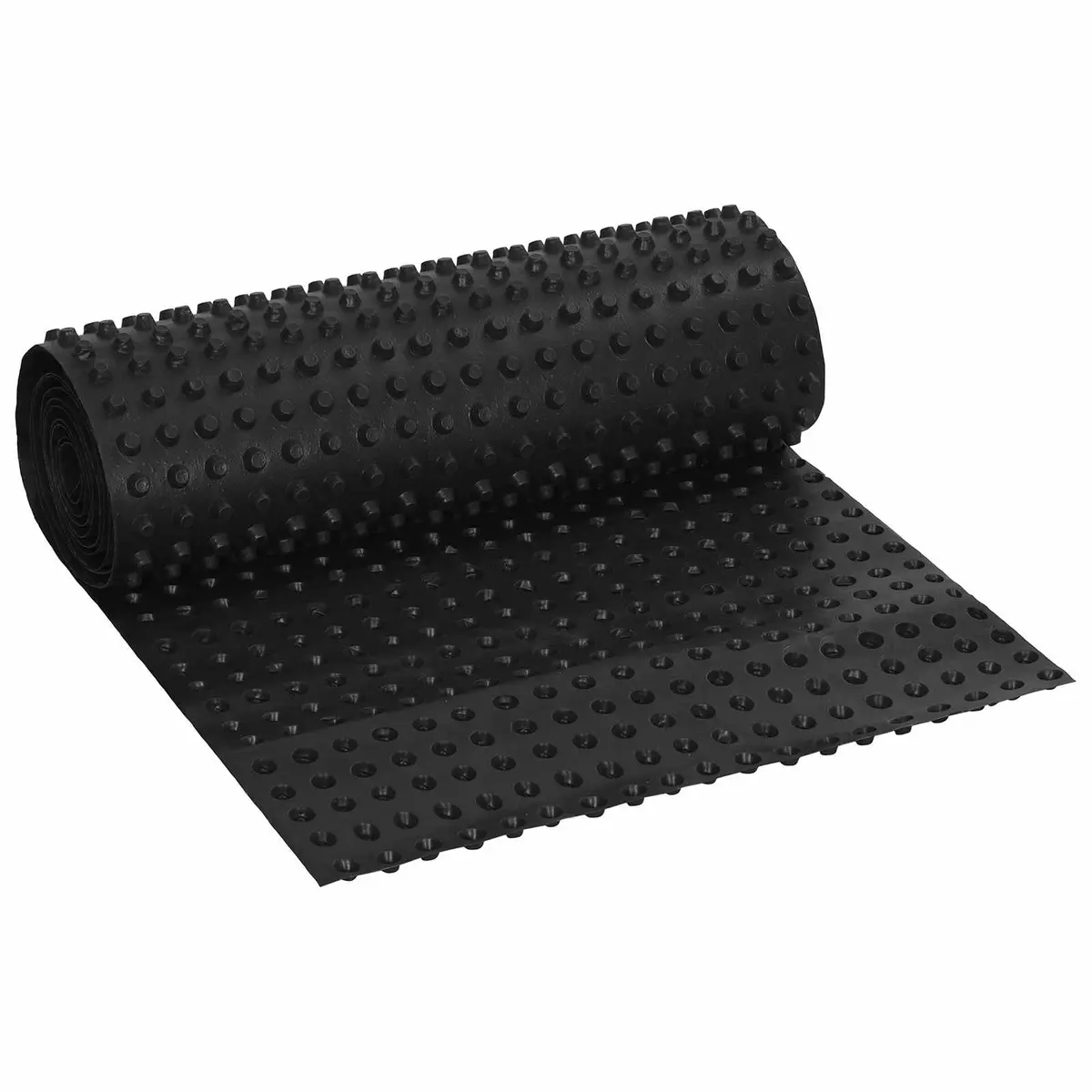 vidaXL Prikket dreneringsark Svart 0,5 x 10 m HDPE