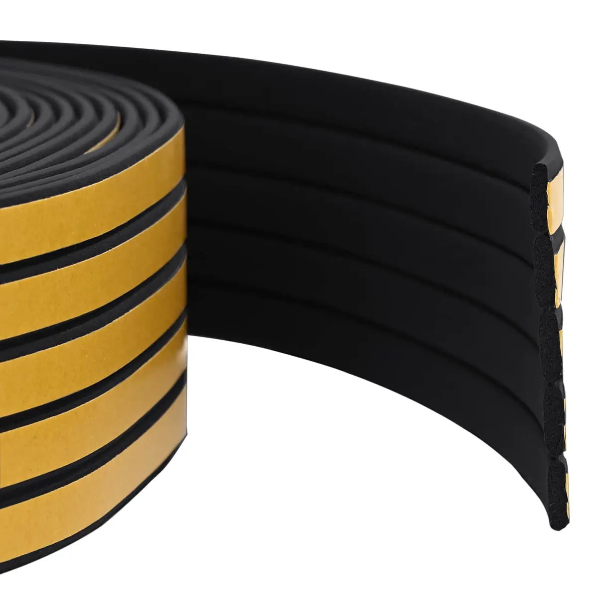 vidaXL Selvklebende vindusforsegling Svart 8 x 2 mm 50 m EPDM Skum