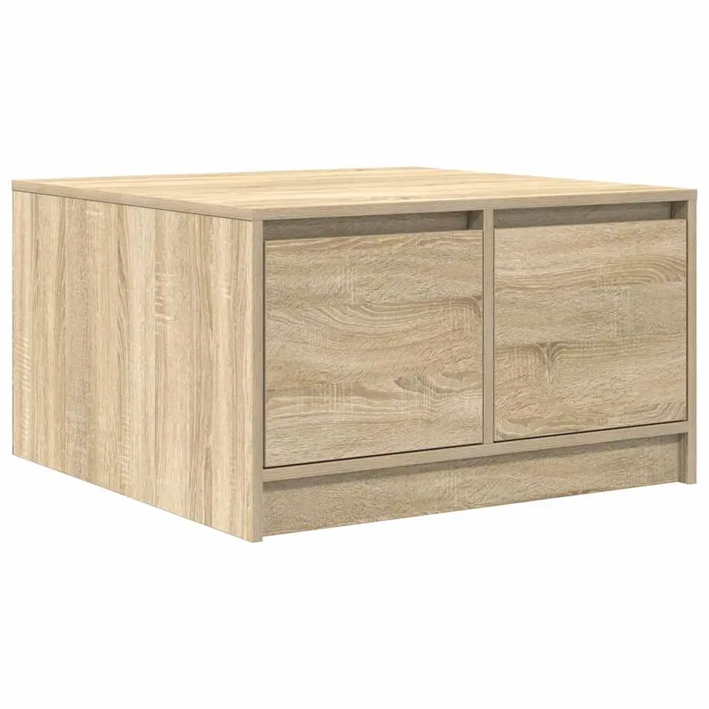 vidaXL Salongbord med skuffer sonoma eik 70,5x70x40 cm