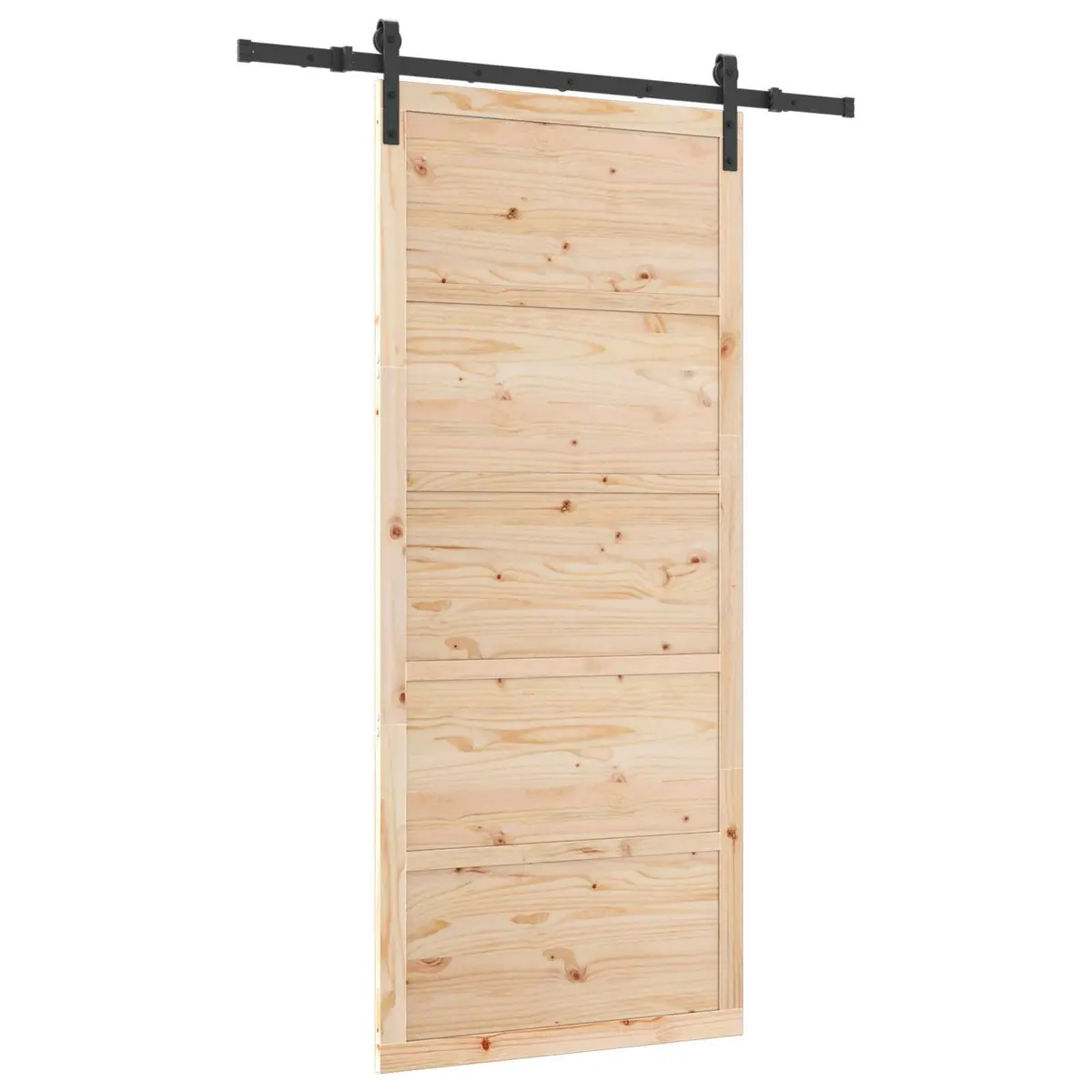 vidaXL Skyvedør Naturlig 80 x 208 cm Heltre furu