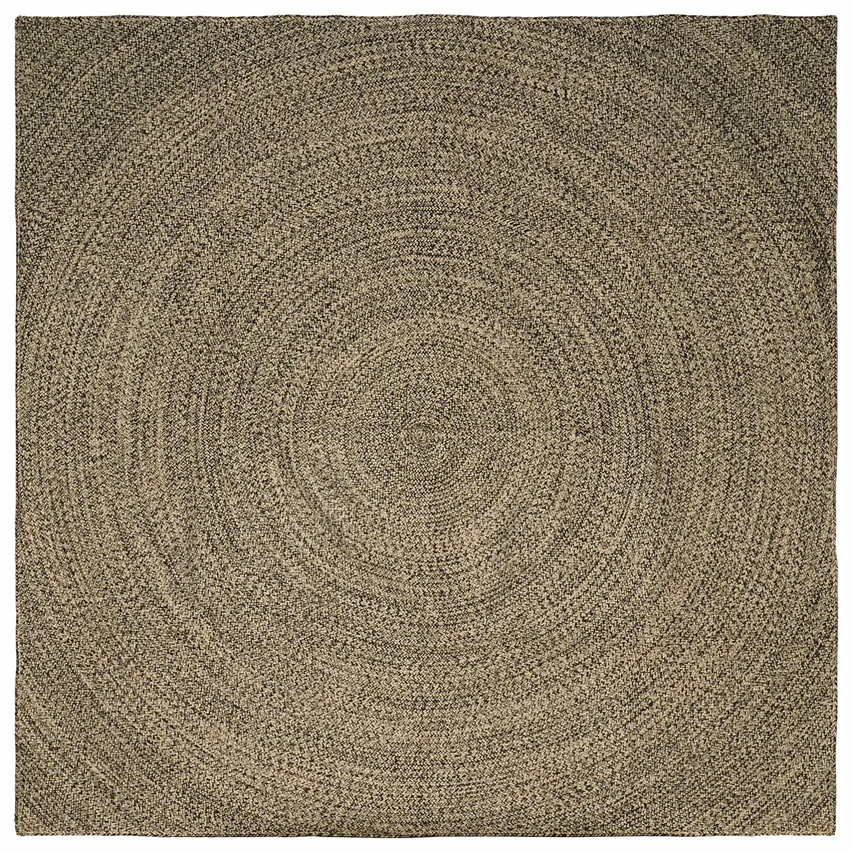 vidaXL Områdeteppet Naturlig og svart 240 x 240 cm Jute