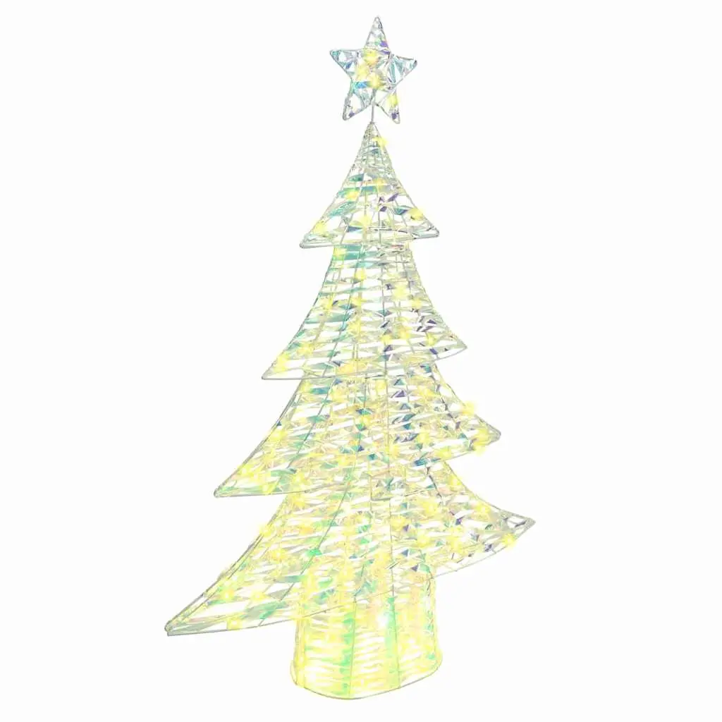 vidaXL Juletre 120 LED-lys Varmhvit 120,5 cm PET