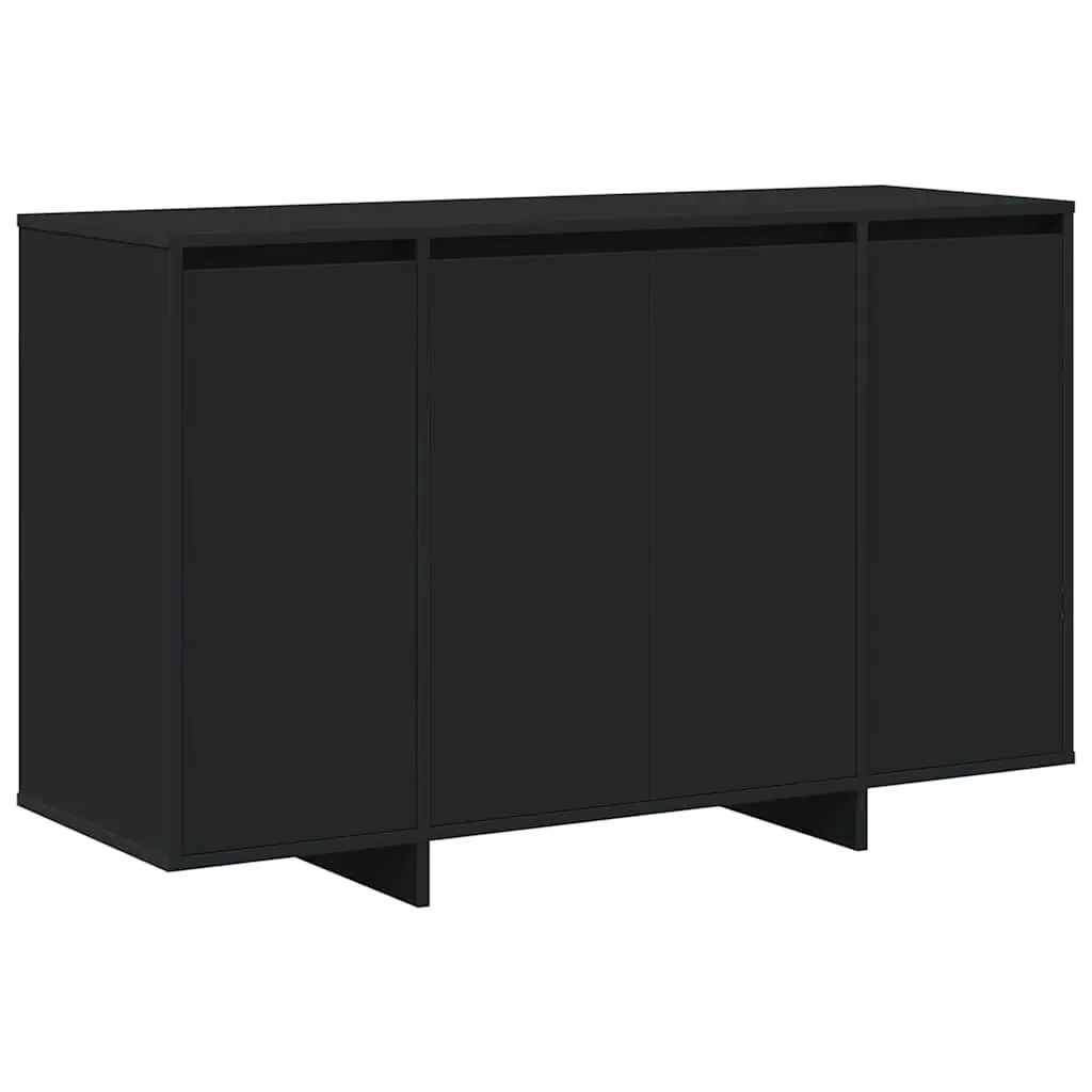 vidaXL Serviesskap Svart 120 x 41 x 75 cm Konstruert tre