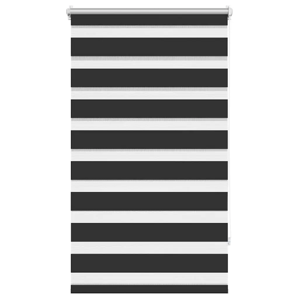 vidaXL Sebragardin 90,9x150 cm Stoffbredde 86,7 cm svart