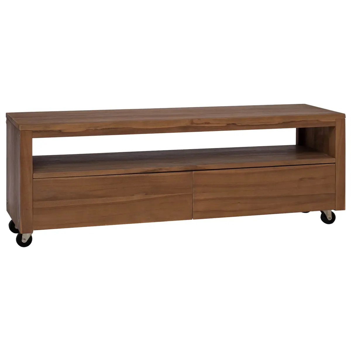 vidaXL TV-skap 110 x 30 x 40 cm Naturlig Massivt Teaktre