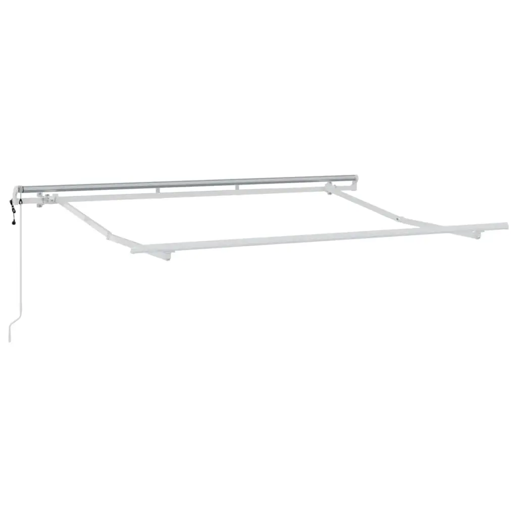 vidaXL Markiseramme Hvit 3 x 2 m Metall