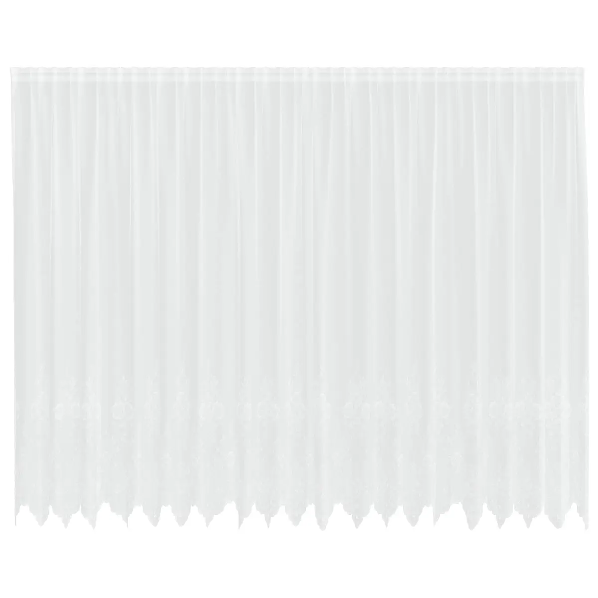 vidaXL Blondegardin Hvit 200 x 500 cm Polyester