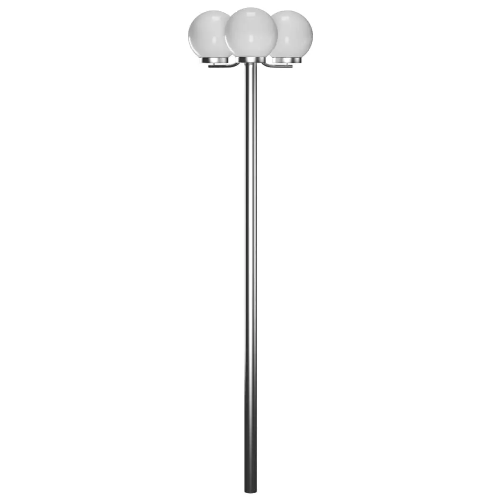 vidaXL Hagelyktestolpe 3 lamper 220 cm