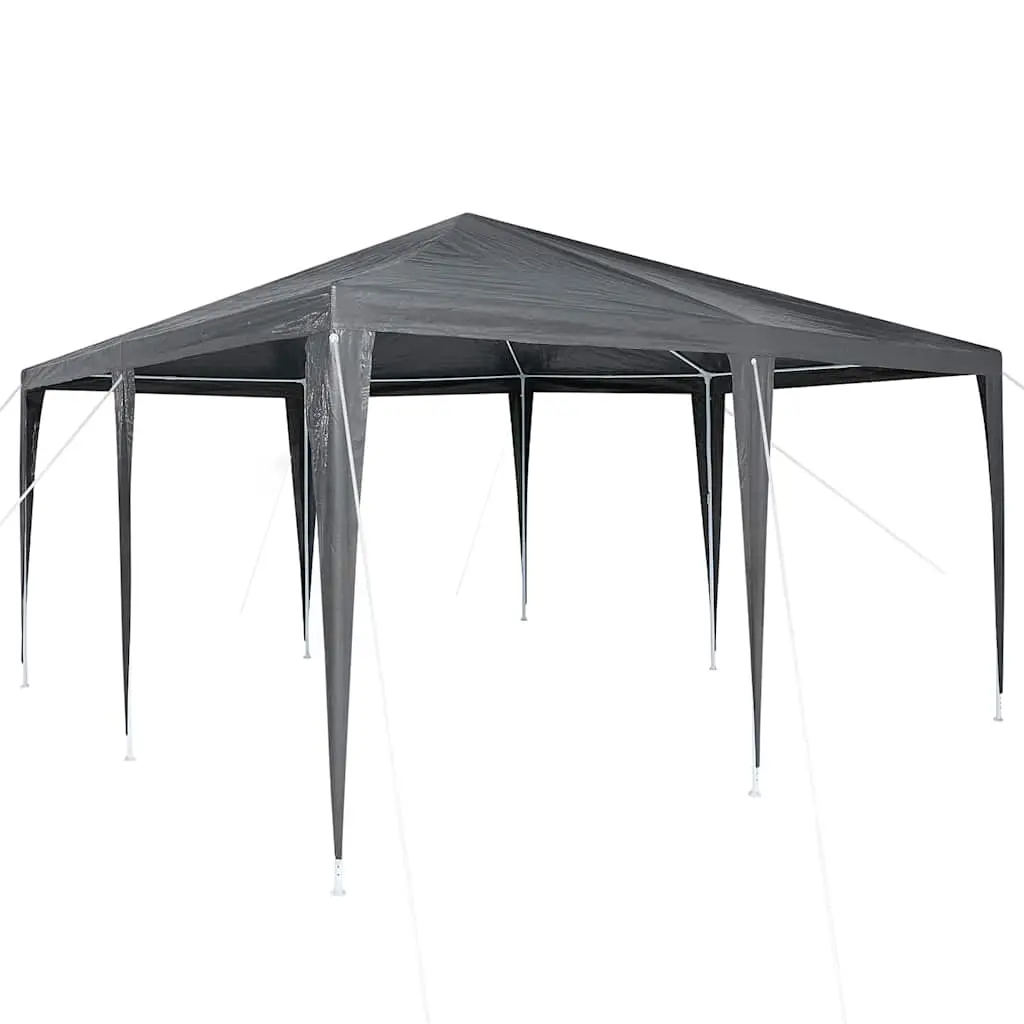 vidaXL Partytelt Antrasitt 400 x 400 x 266 cm Polyetylen og Stål