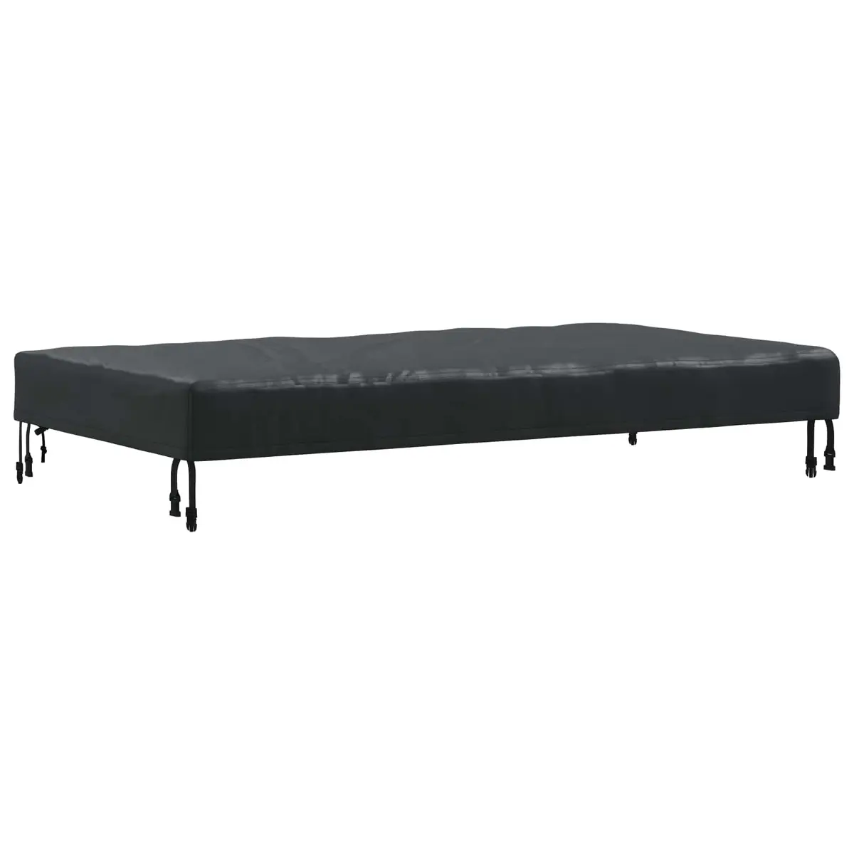 vidaXL Bordduk 142 x 82 x 15 cm stoff Rektangulær Vanntett Svart