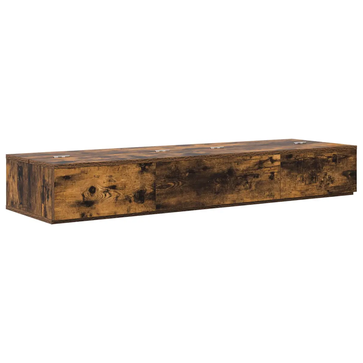 vidaXL Studiobord Røkt Eik 130 x 40 x 19,5 cm Konstruert tre