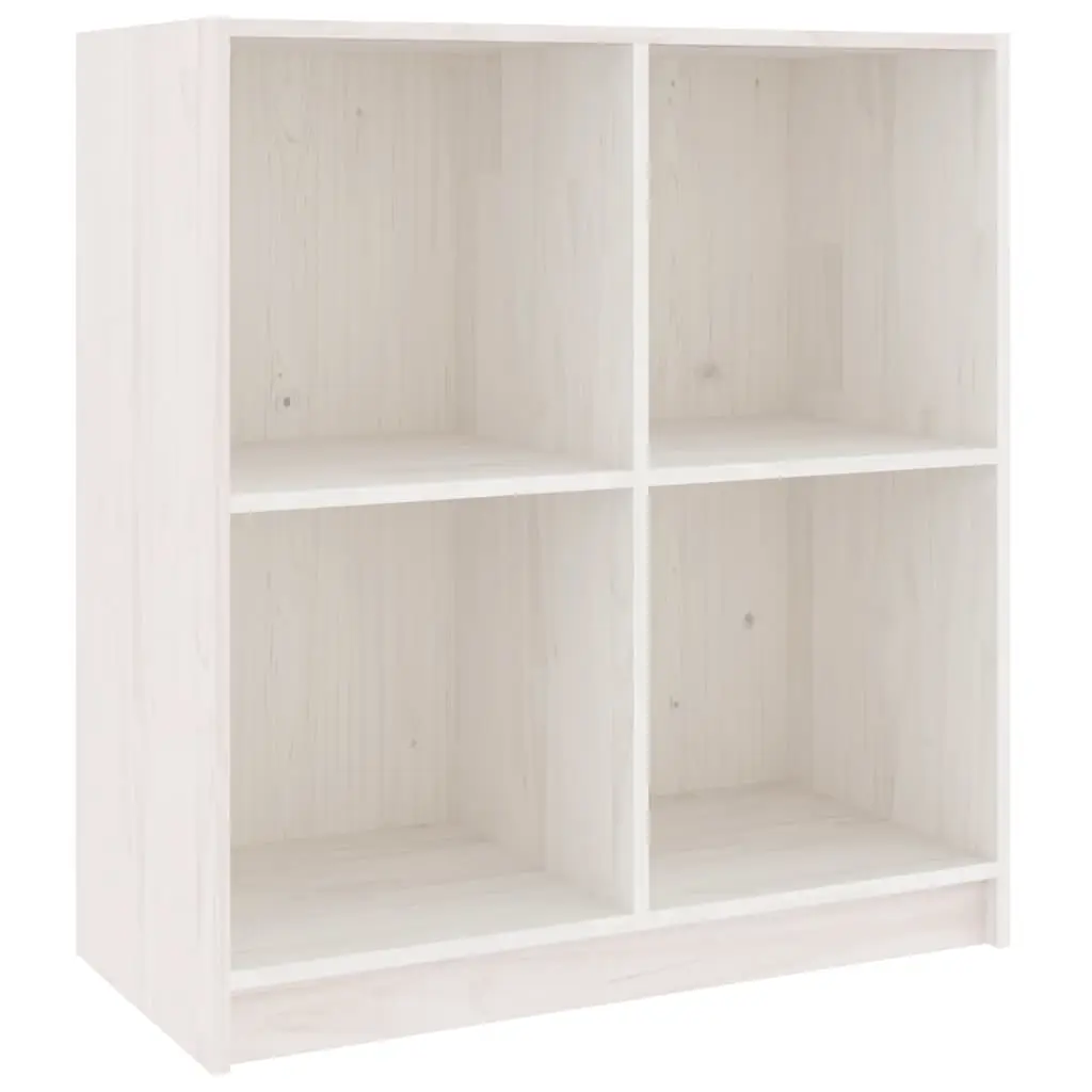 vidaXL Skjenk hvit 70x33x76 cm heltre furu