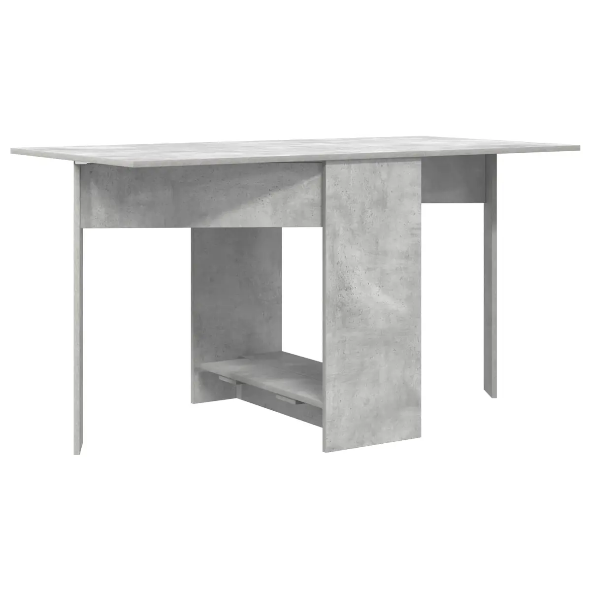 vidaXL Spisebord 138 x 70 x 73,5 cm Konstruert tre Betonggrå