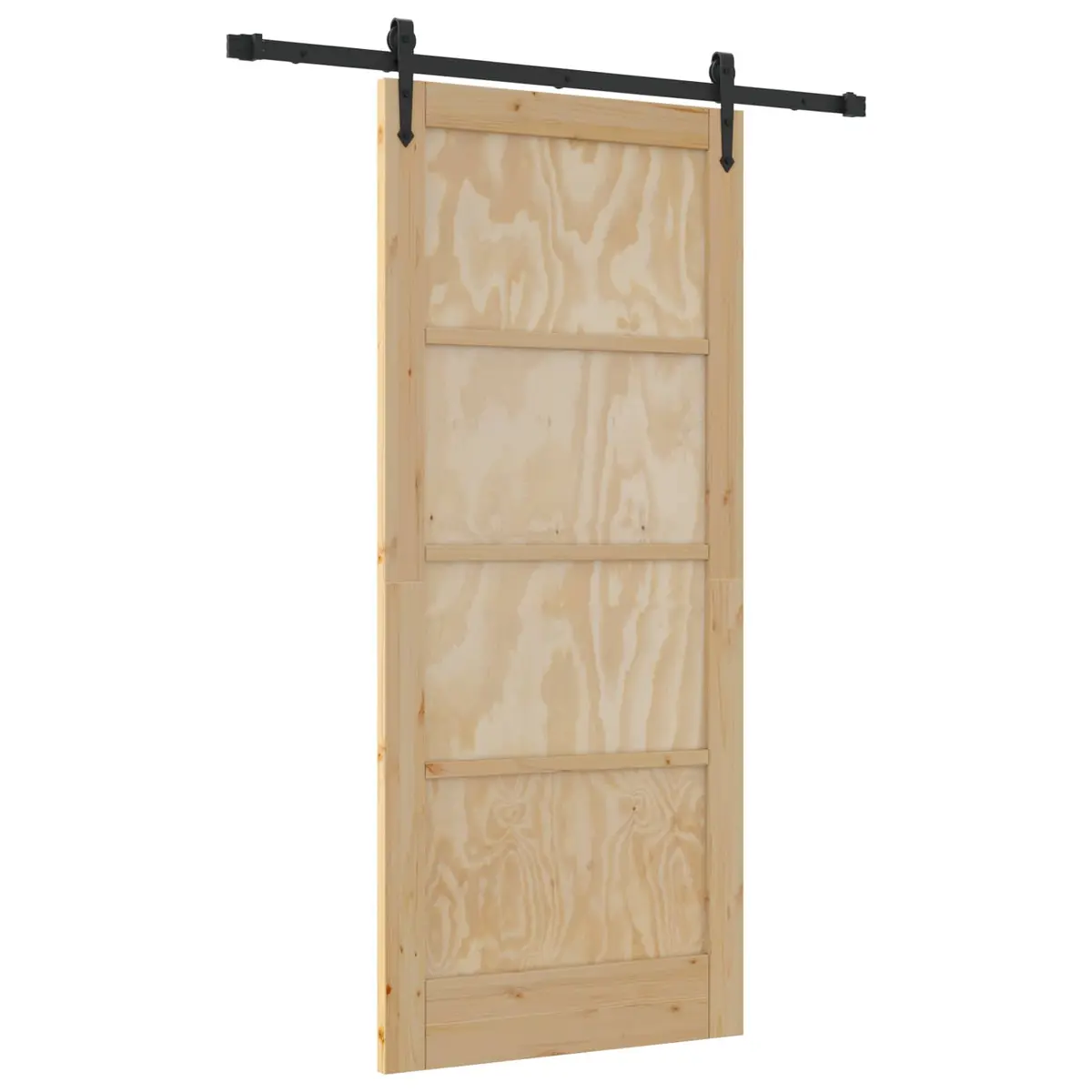 vidaXL Skyvedør ORKDAL Naturlig 86 x 198,5 cm Heltre furu