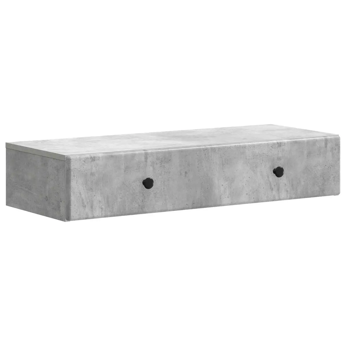 vidaXL Vegghengt Sidebord Betonggrå 87,5 x 34,5 x 17 cm Konstruert tre