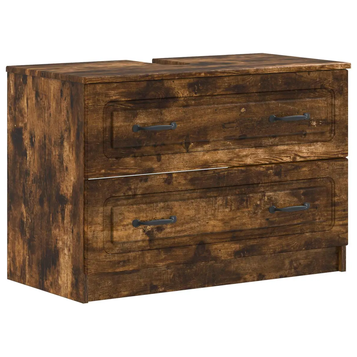 vidaXL Baderomsvaskeskap UTRECHT Røkt Eik 82 x 41 x 56 cm