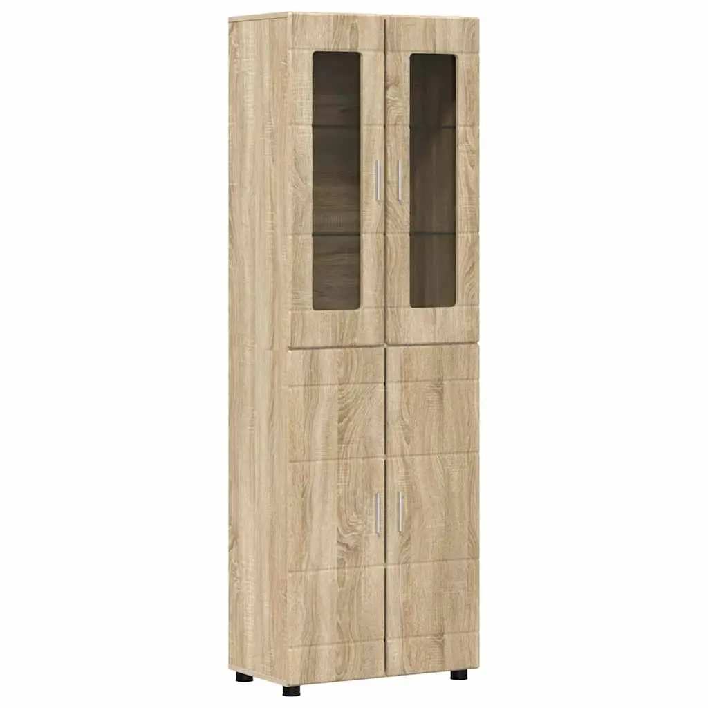 vidaXL Høyskap FLORIN 60 x 35 x 182 cm Sonoma eik Konstruert tre