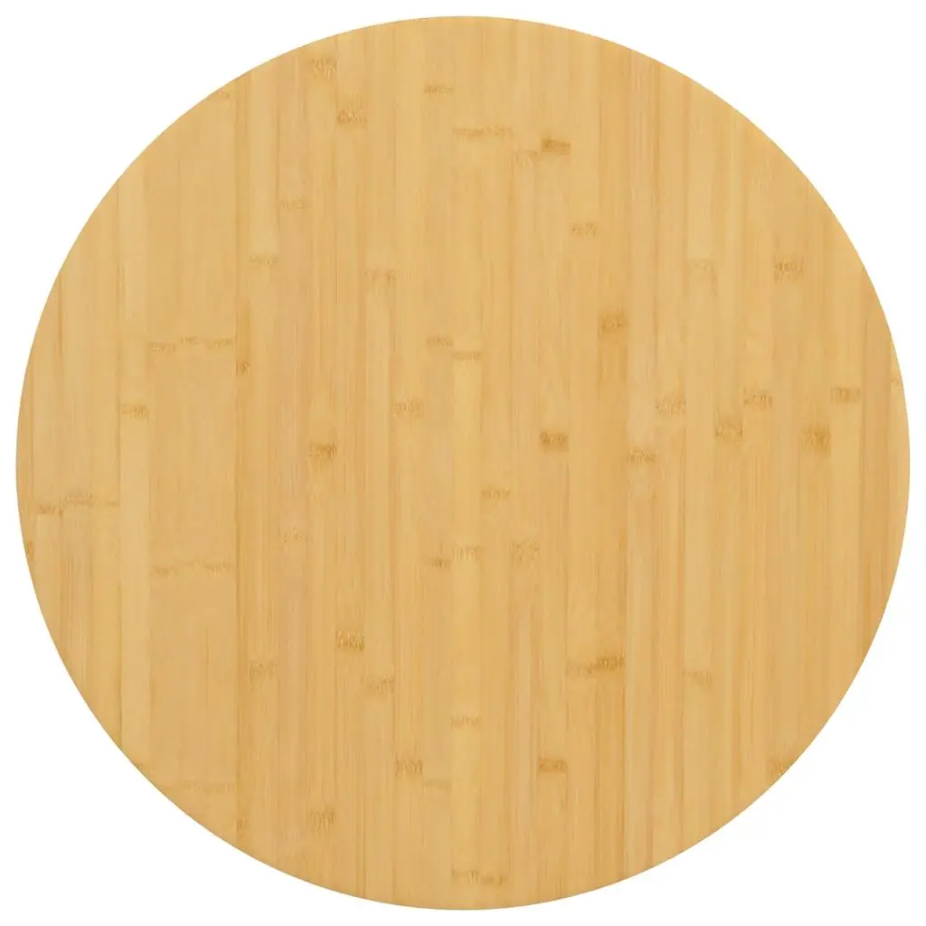 vidaXL Bordplate Ø70x2,5 cm bambus
