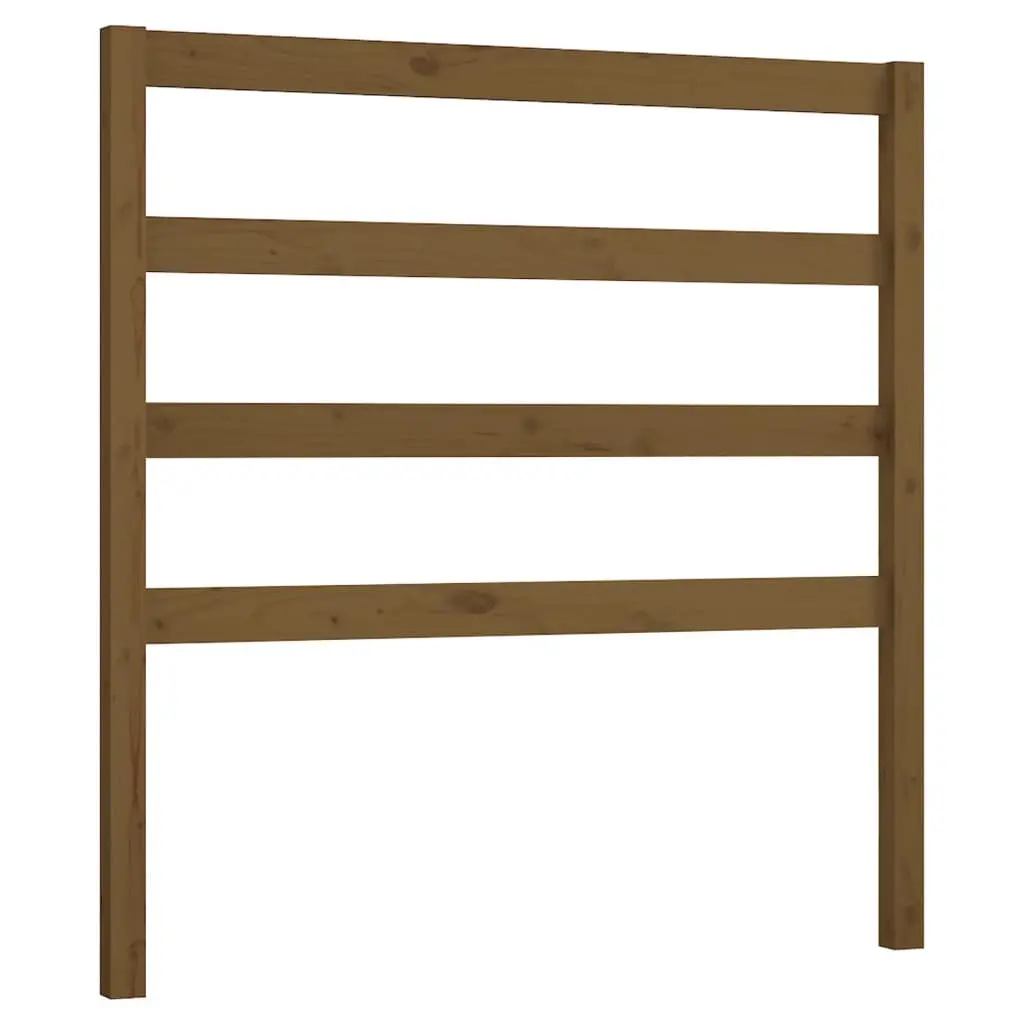 vidaXL Sengegavl honningbrun 81x4x100 cm heltre furu
