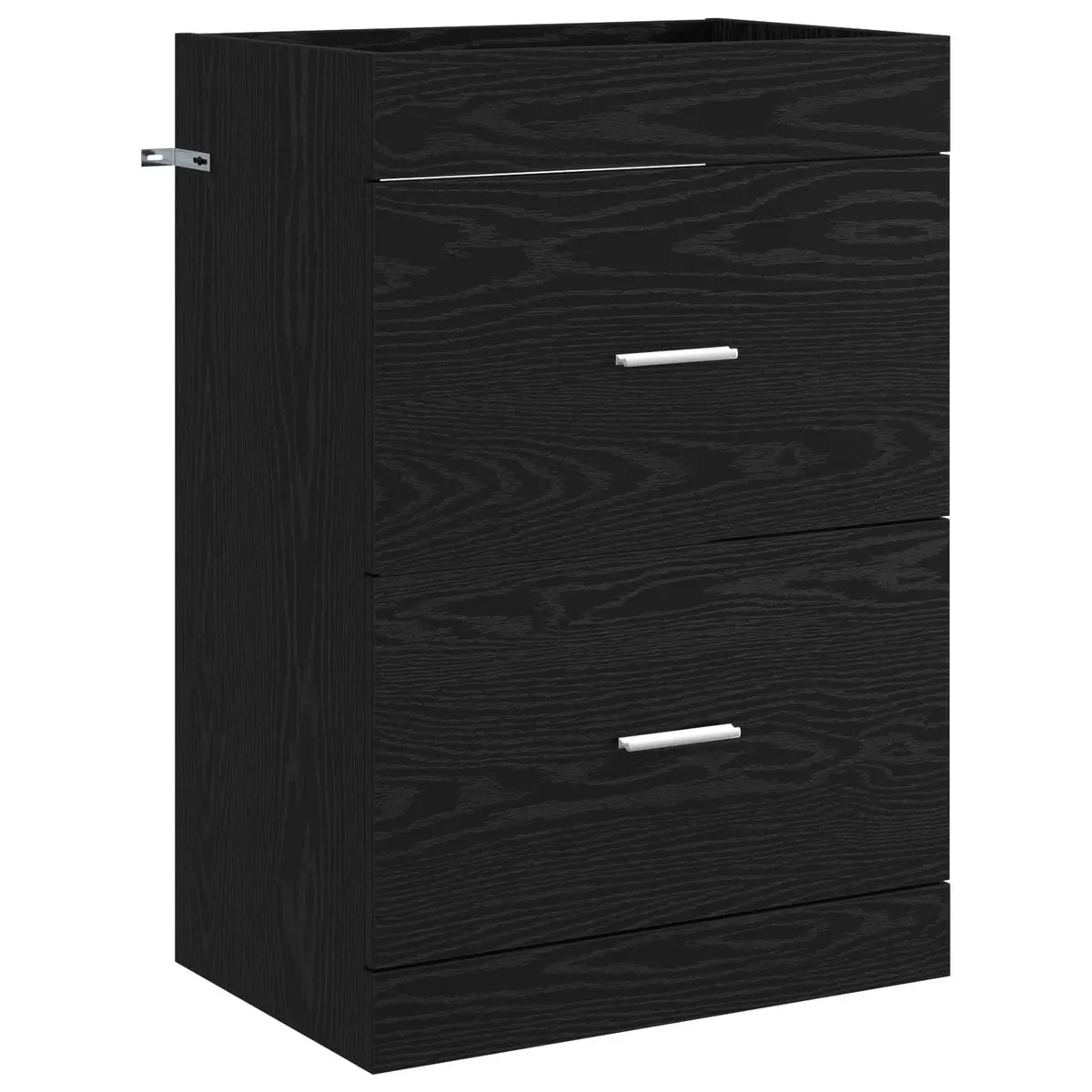 vidaXL Badskapinet under vask Svart eik 56 x 37,5 x 81 cm