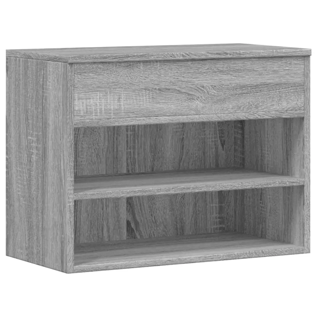 vidaXL Skobenk grå sonoma 60x30x45 cm konstruert tre