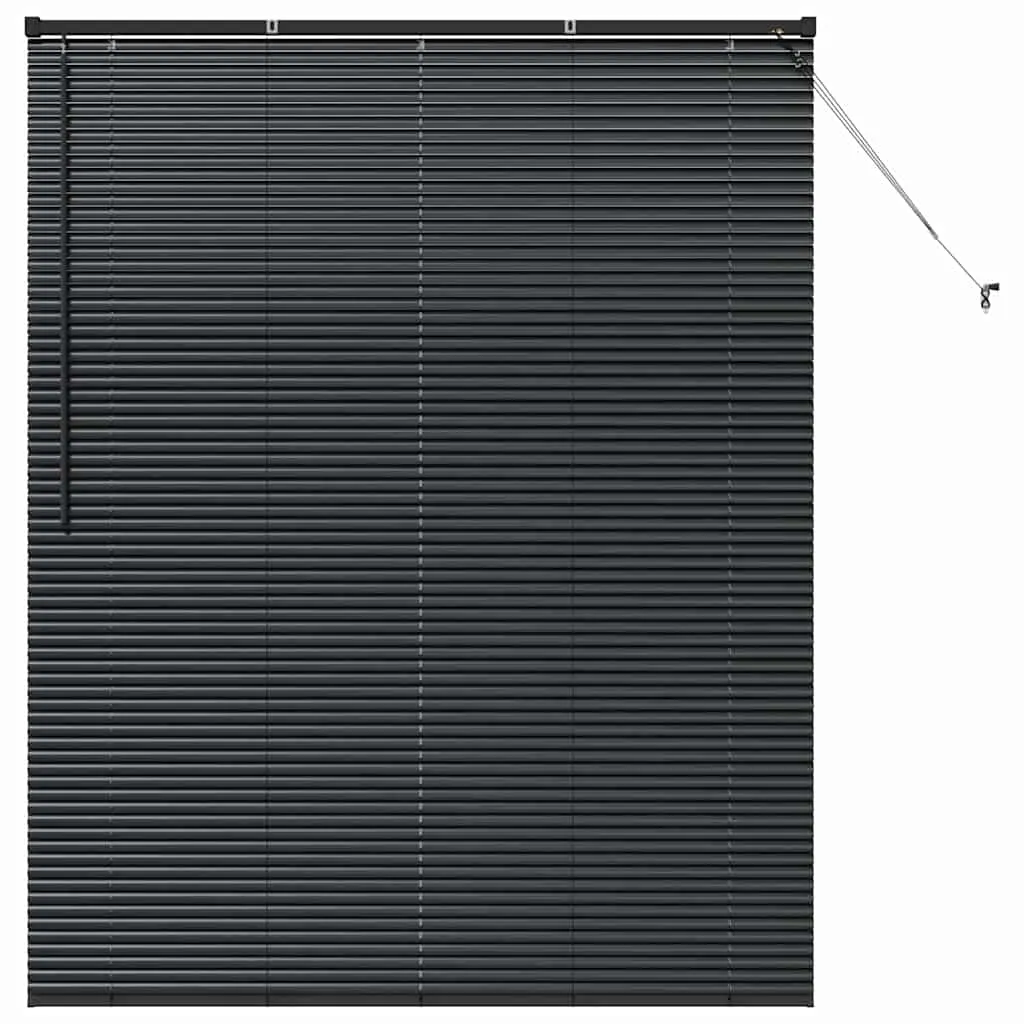 vidaXL Venetianspersienner Svart 175 x 150 cm Aluminium