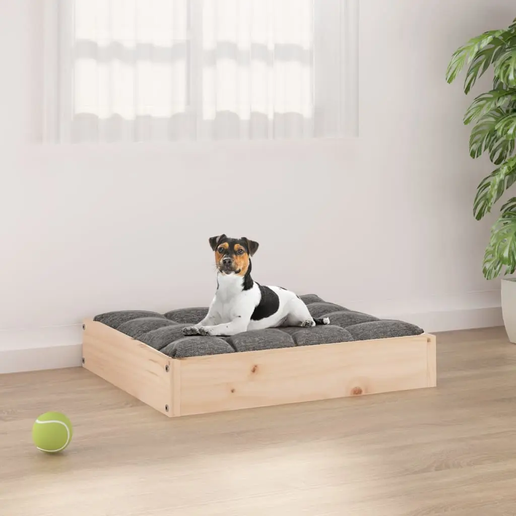 vidaXL Hundeseng 51,5x44x9 cm heltre furu