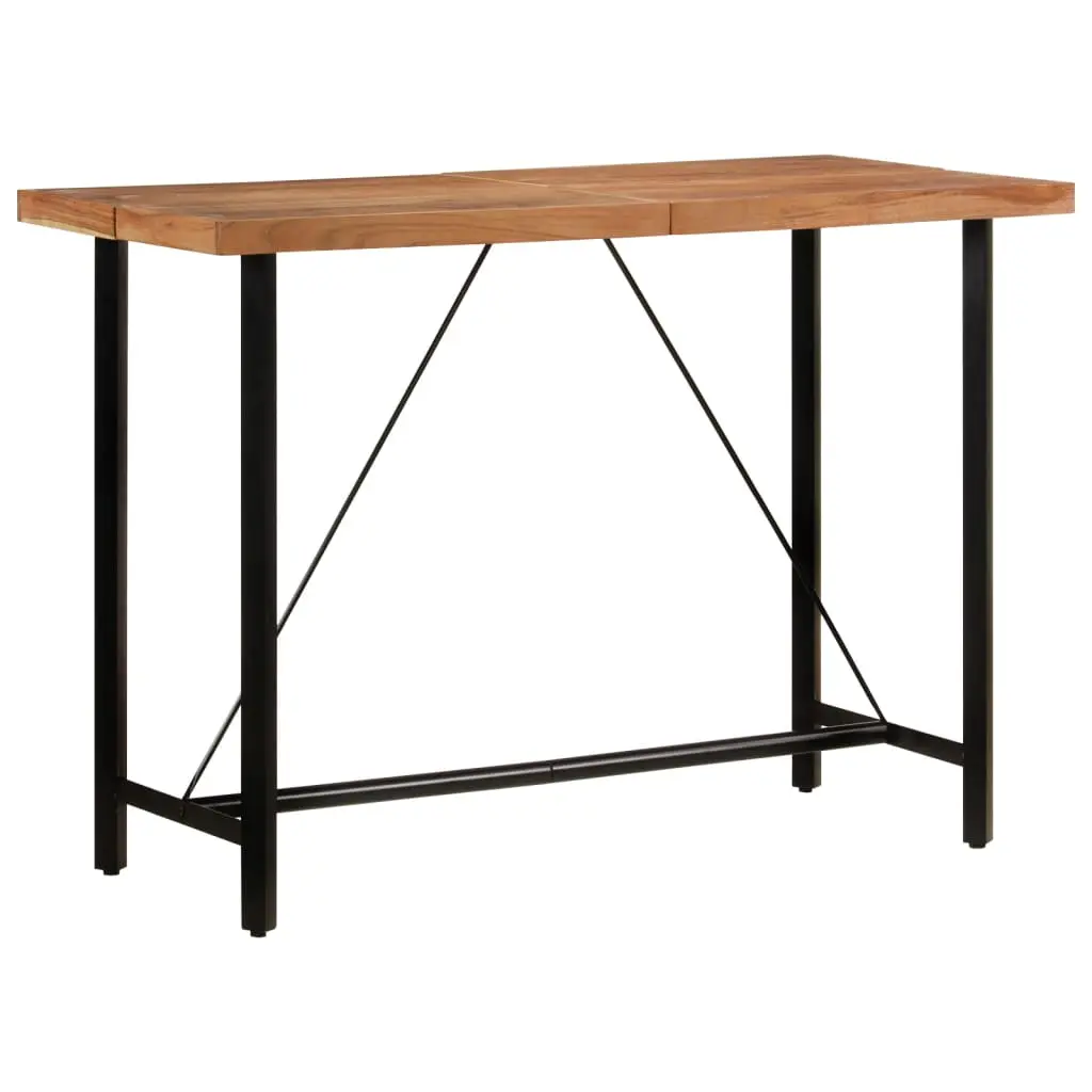 vidaXL Barbord 150x70x107 cm heltre akasie og jern