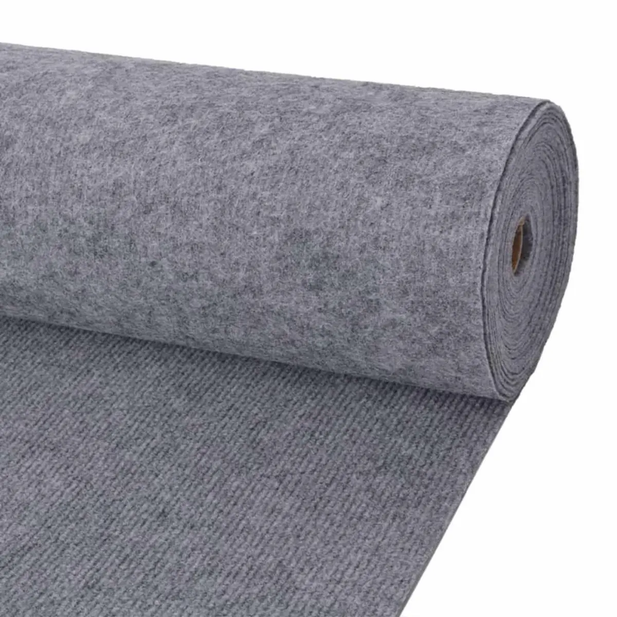 vidaXL Teppe Grå 1,2 x 10 m Polyester