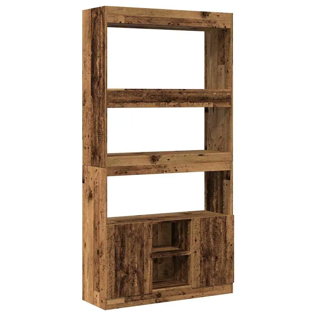vidaXL Highboard gammelt tre 92x33x180 cm konstruert tre