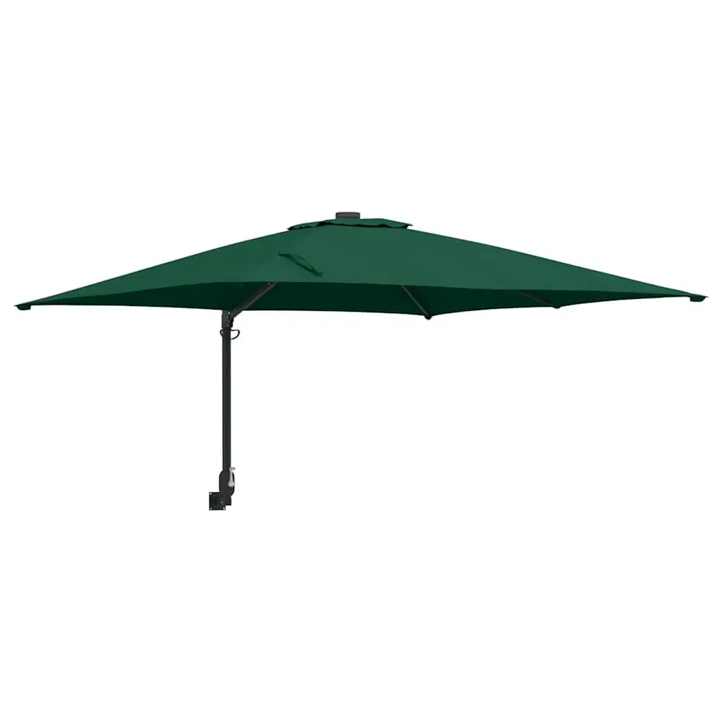 vidaXL Hageparasol grønn 248,5 x 247,5 x 160 cm Polyester og stål