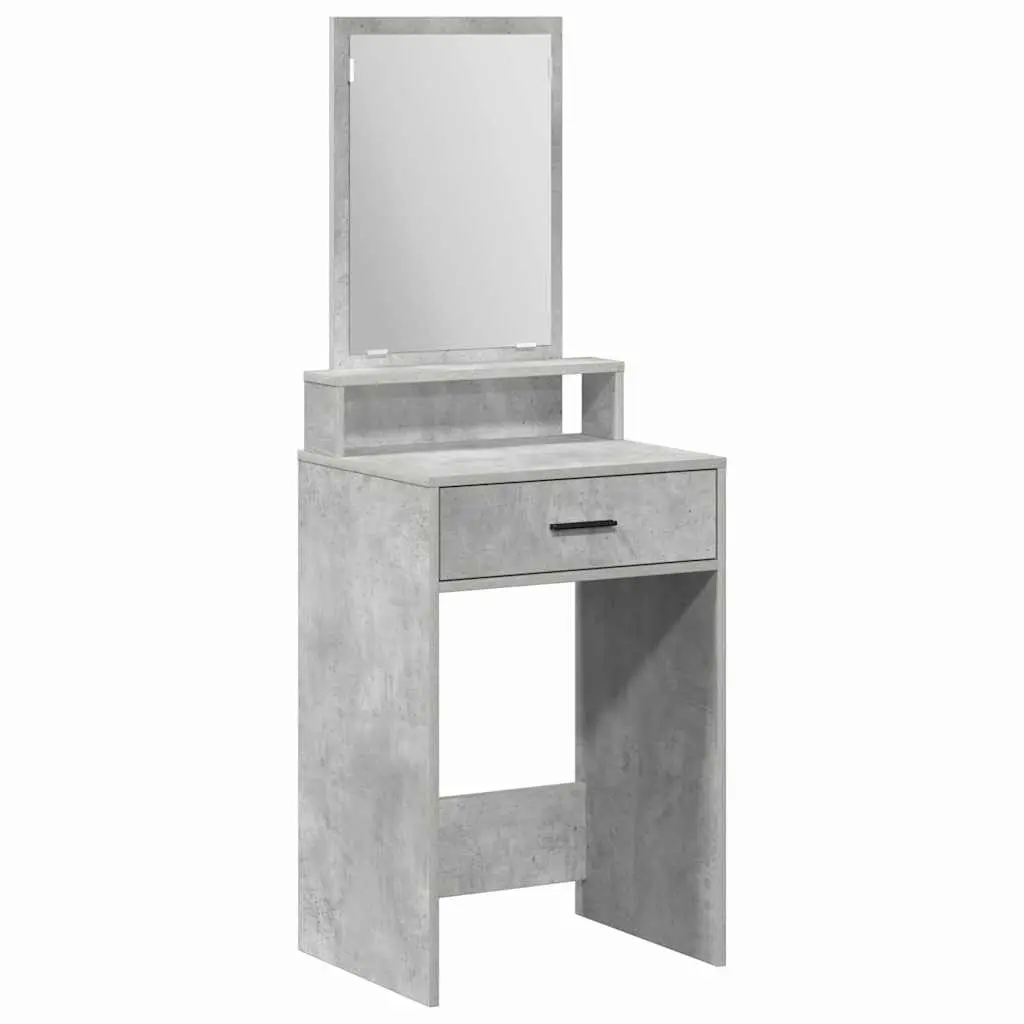 vidaXL Sminkebord Betonggrå 50 x 41 x 140 cm Konstruert tre