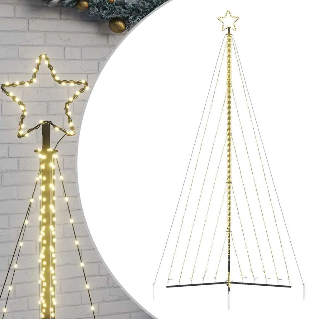 vidaXL LED Juletre 570 LEDs Varm Hvit 399 cm