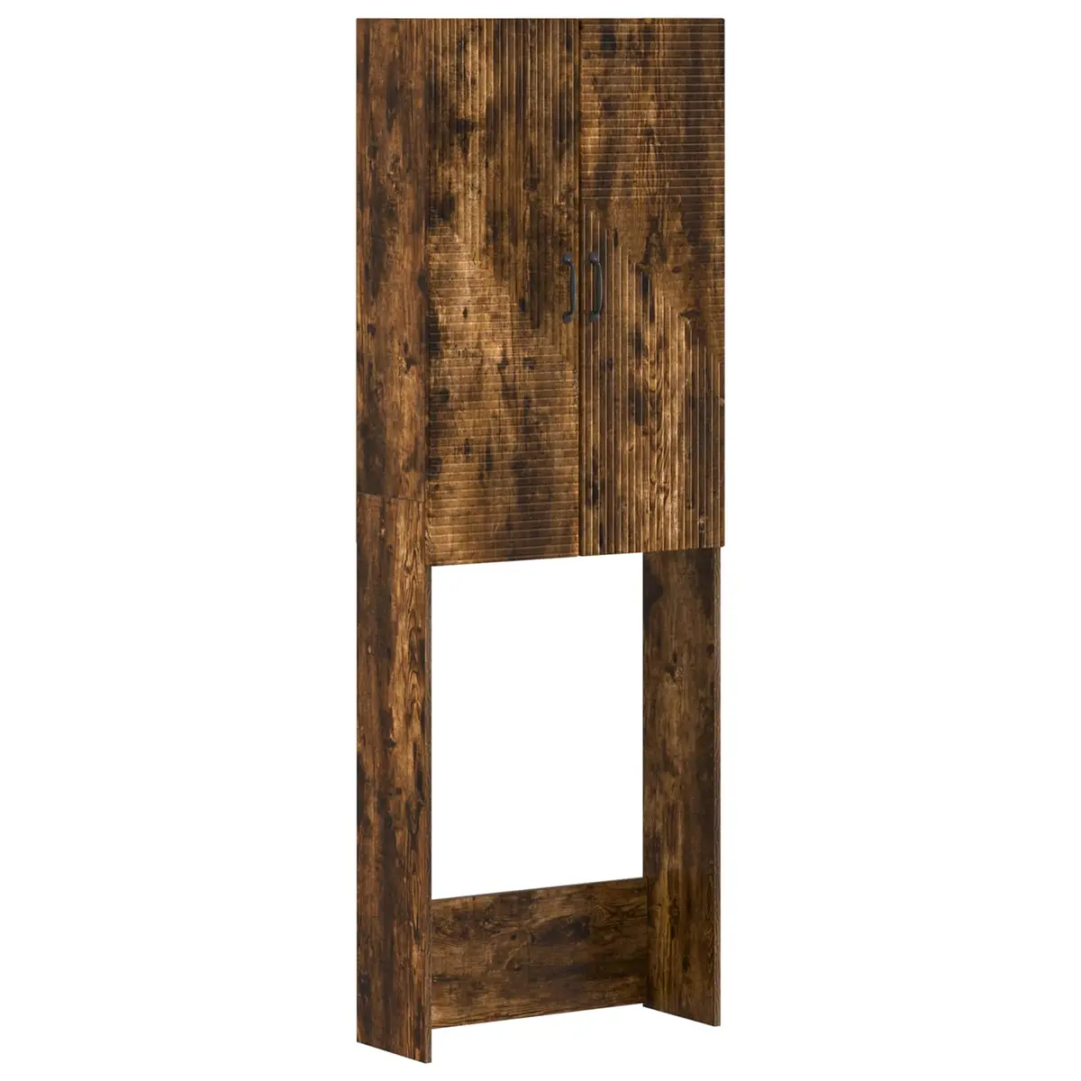 vidaXL Toalett skap HAARLEM Røkt Eik 66 x 25,5 x 190 cm Konstruert tre