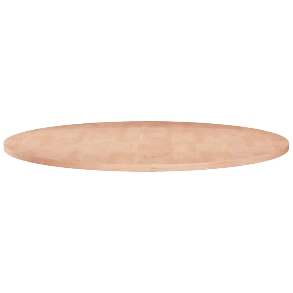 vidaXL Rund bordplate Ø70x1,5 cm ubehandlet heltre eik