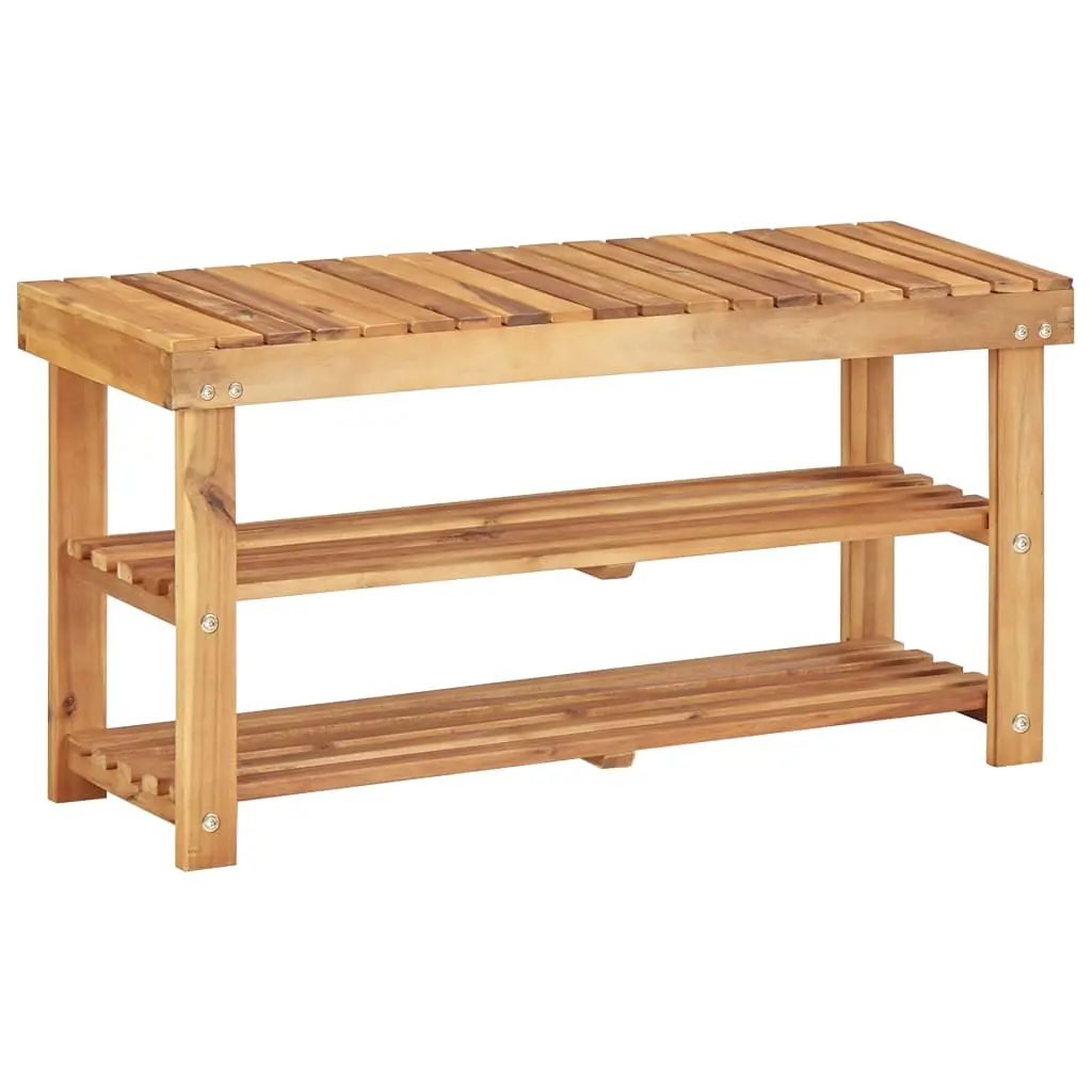 vidaXL Skostativ 90x32x46 cm heltre akasie