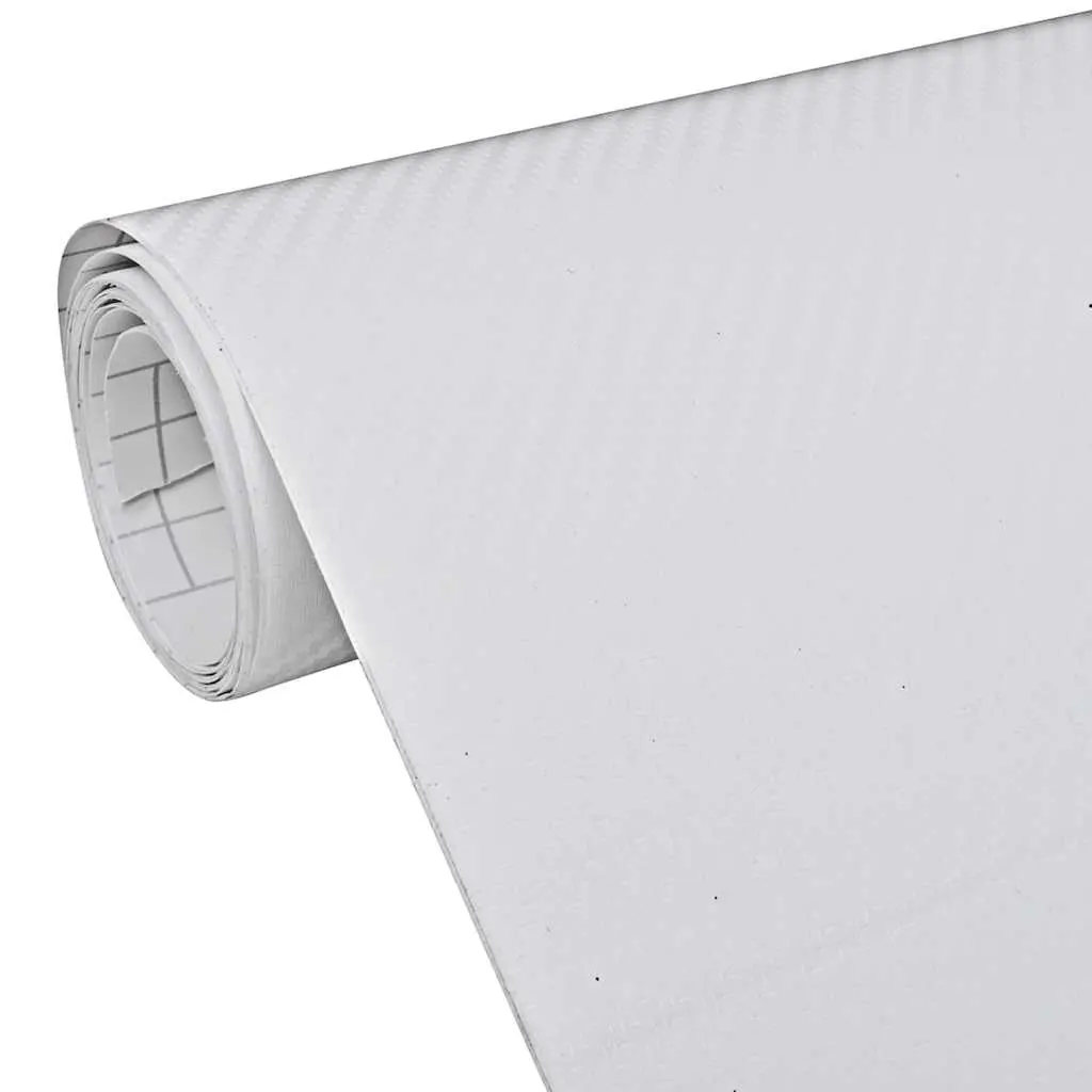 vidaXL Bilfolier 2 stk 3D hvit 100x150 cm