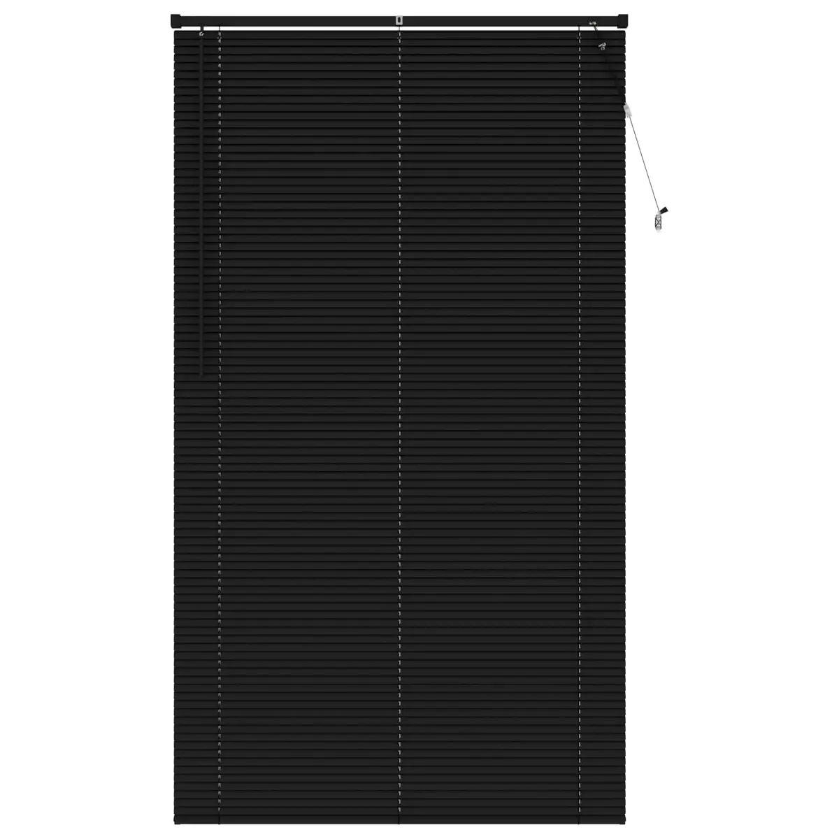 vidaXL Venetiansk persienne Svart 213 x 110 cm 25 mm PVC