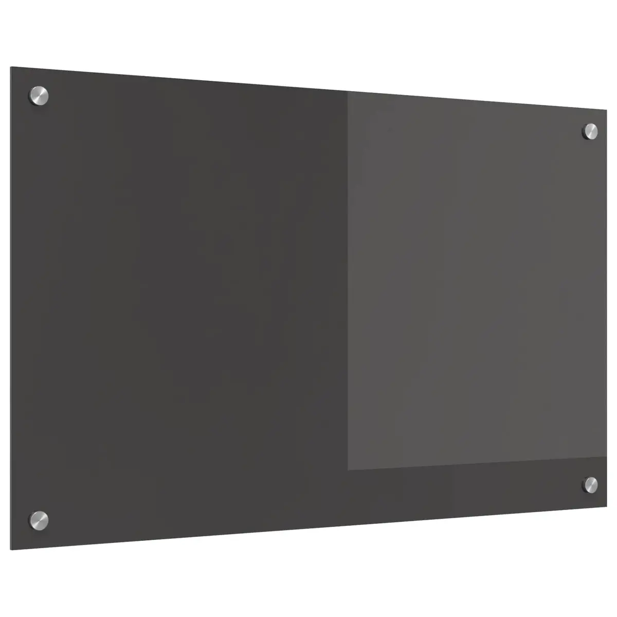 vidaXL Kjøkkenbenkplate Mørkegrå 80 x 50 cm herdet glass
