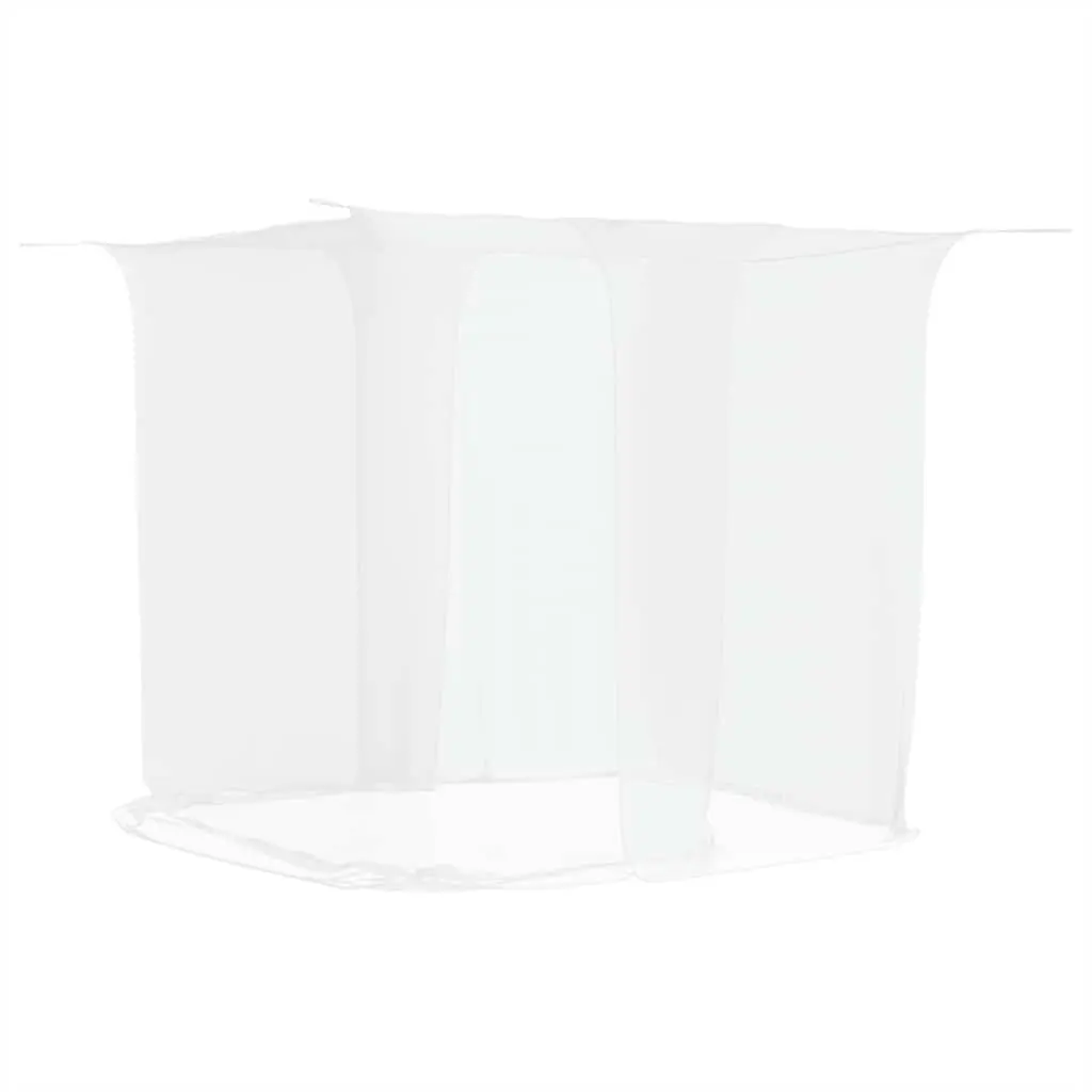 vidaXL Hengende myggnett 156 netting hvit 220x180x180 cm