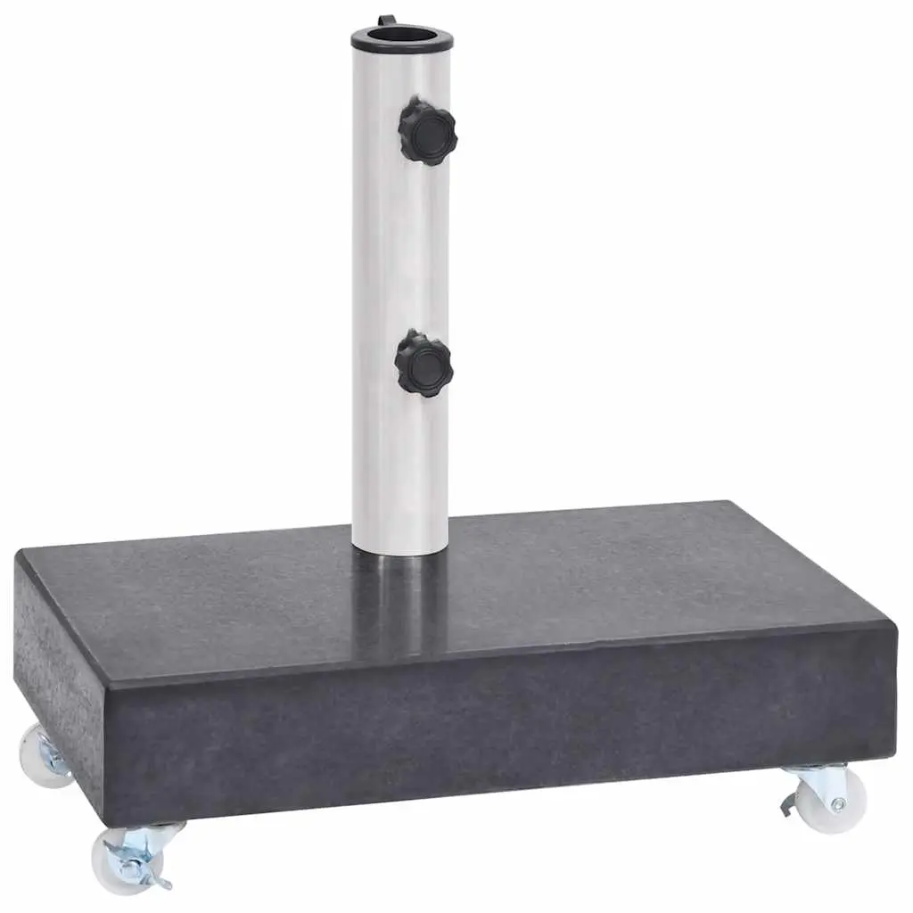 vidaXL Parasollfot svart 45x25x8 cm granitt