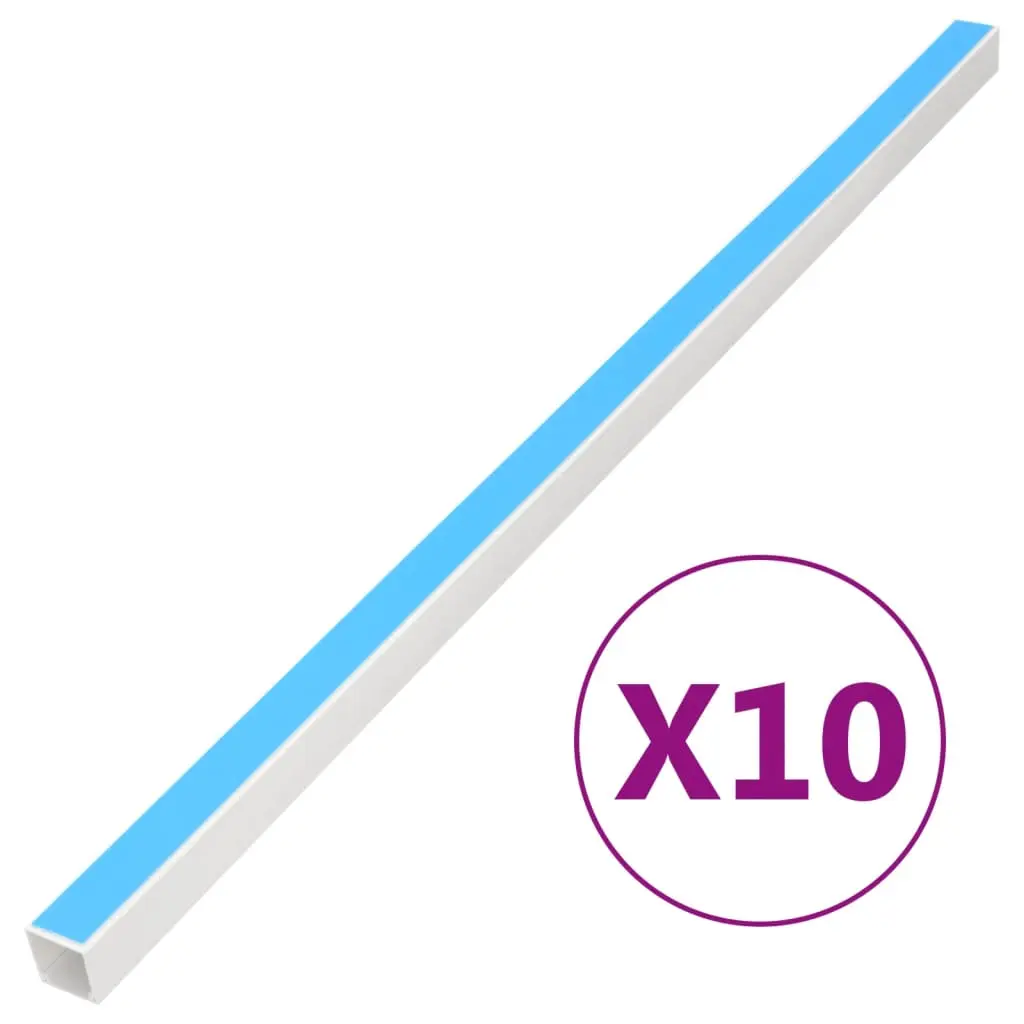 vidaXL Kabelkanaler selvklebende 25x25 mm 10 m PVC