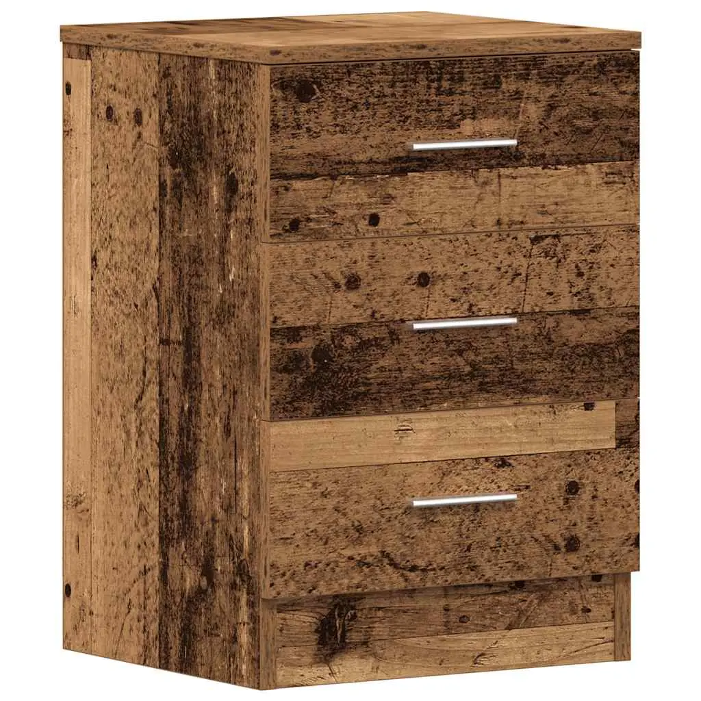 vidaXL Nattbord gammelt tre 38x35x55 cm konstruert tre